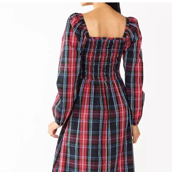 Women's DRAPER JAMES RSVP™ Smocked Tiered Midi Size Small - Picture 2 of 3